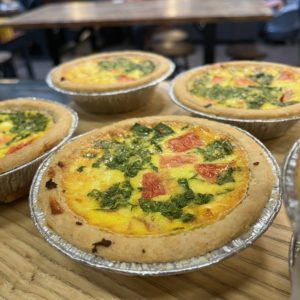 Quiches Spinach Tomato Feta 5” (Individual Serving Size) 6 pack