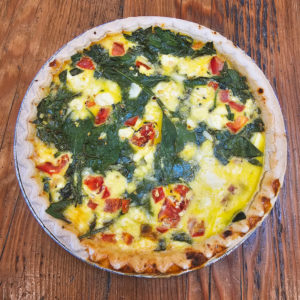 Entree Spinach Tomato Feta Quiche 10" (serves 6-8)