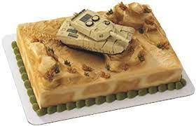 Boy's Military Tank Theme Cake