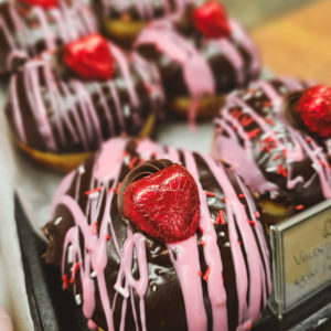 Valentine's Chocolate Cream Filled Donuts 6 pack